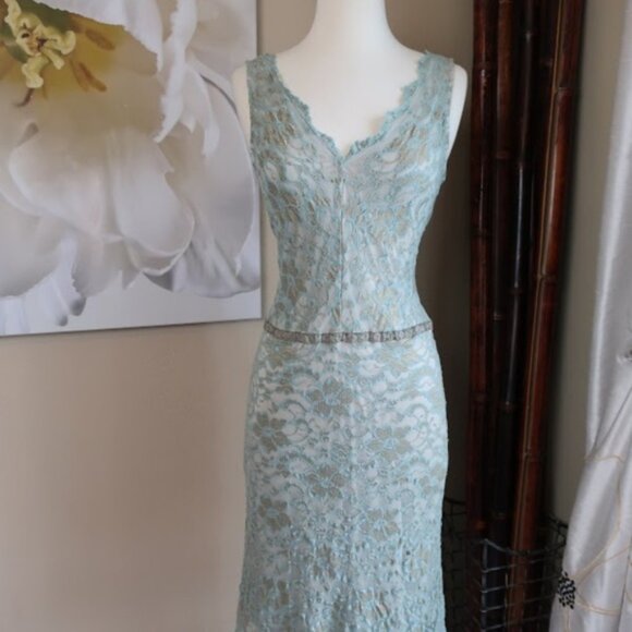 Alexia Admor ~ Blue Lace Dress ~ Size S - Picture 5 of 6
